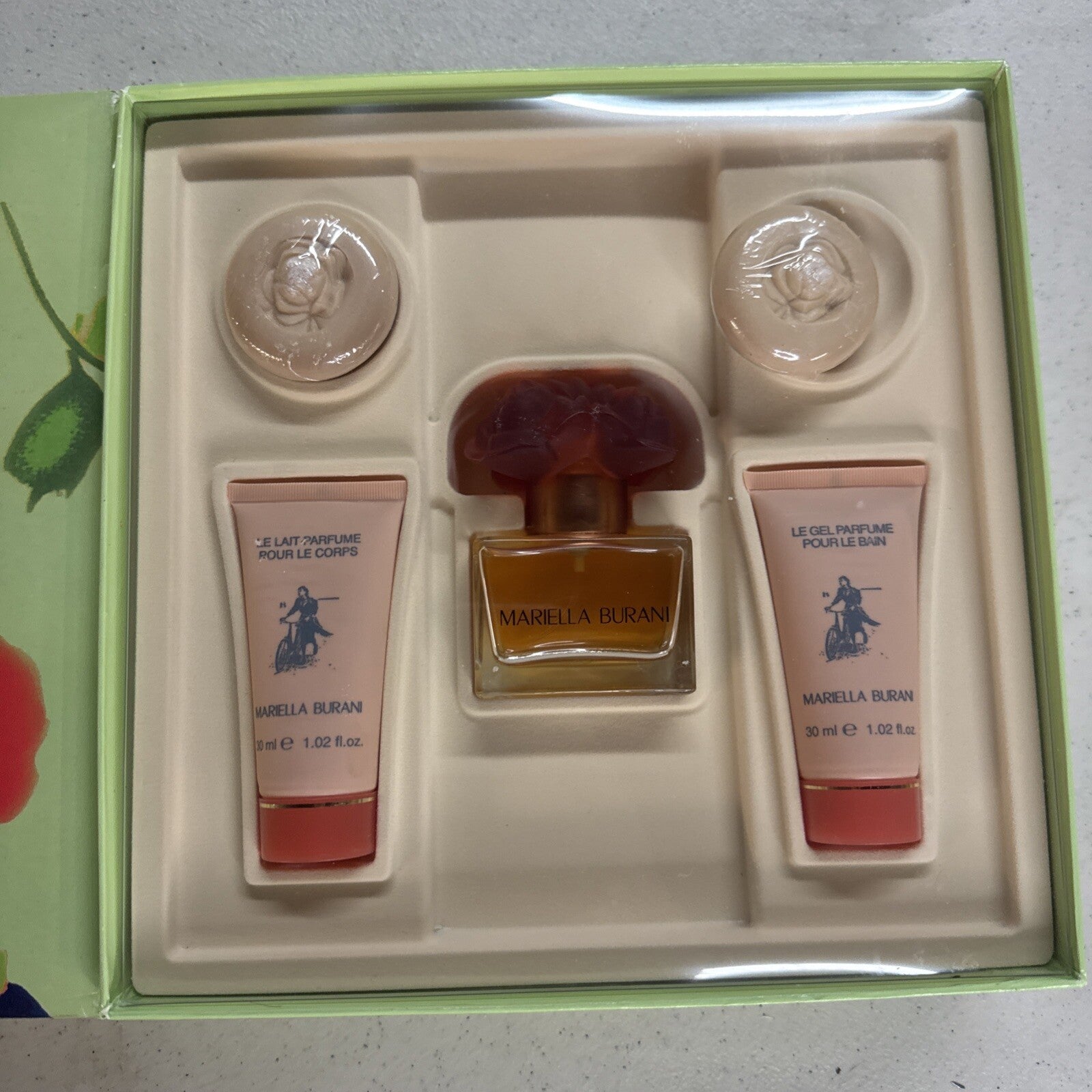 MARIELLA BURANI EAU DE TOILETTE SPRAY FOR WOMEN 3.4oz Gift Set New Old Stock2