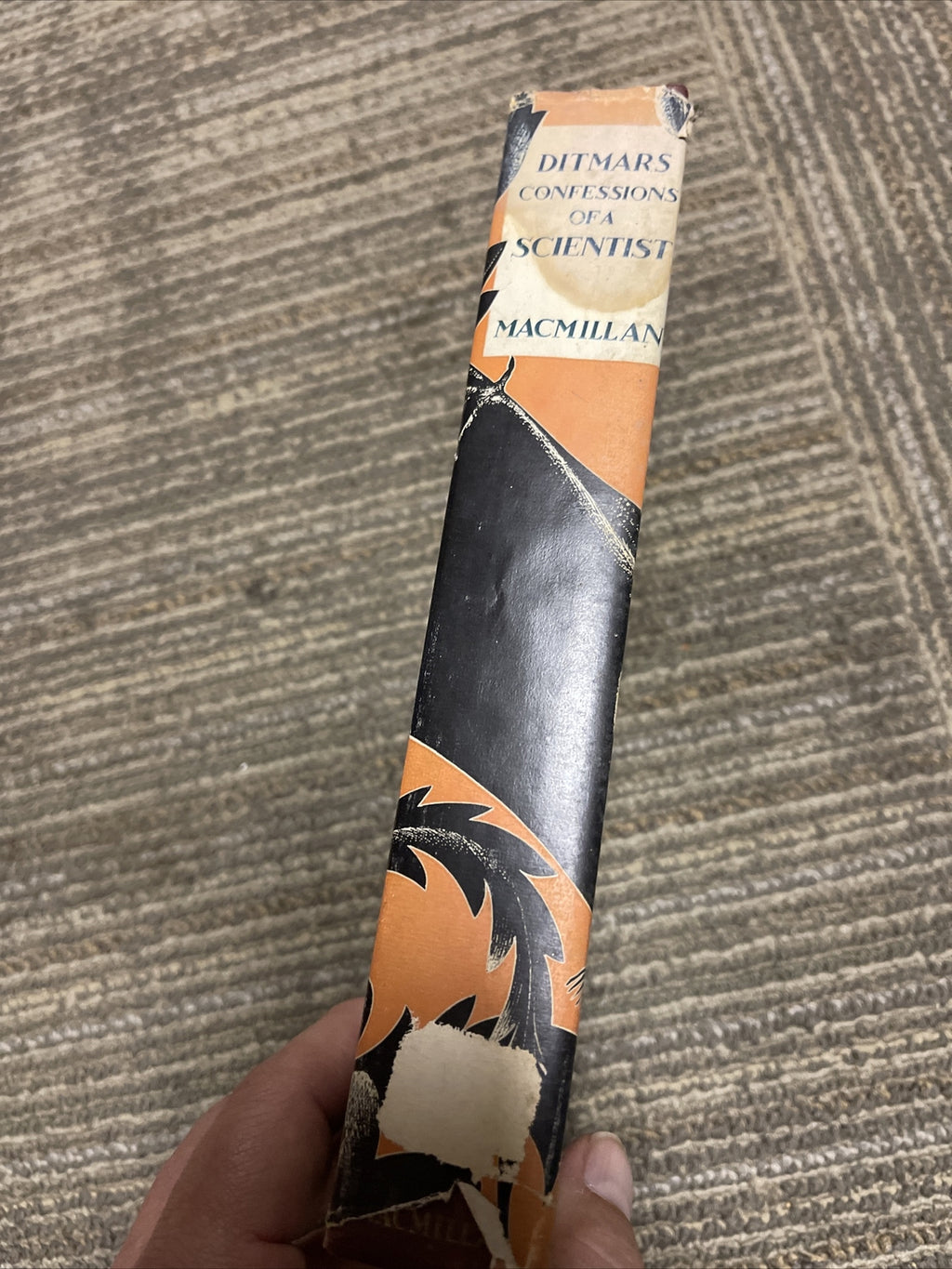 Confessions of a Scientist by Raymond Ditmars 1934 First Edition dust jacket1