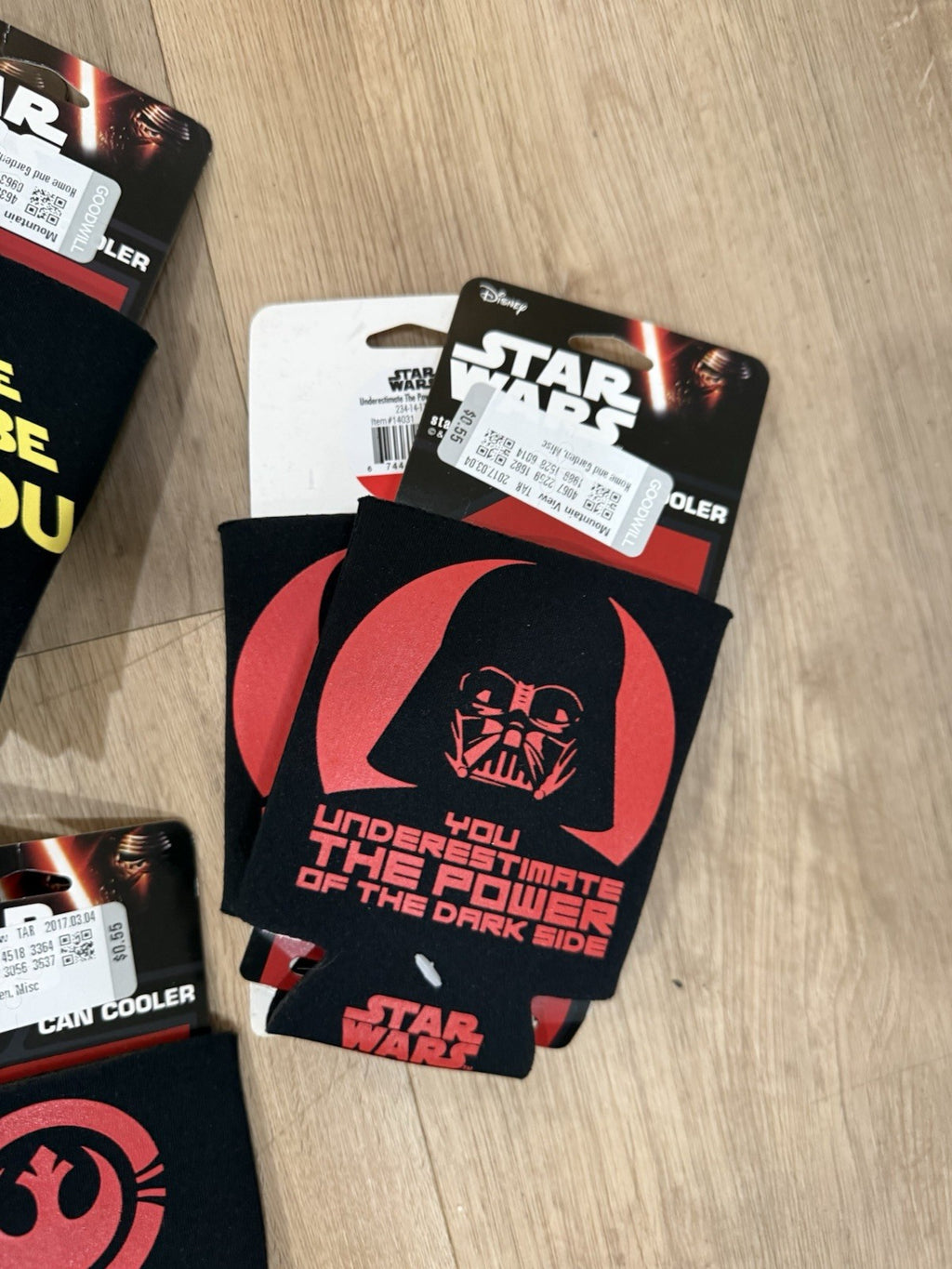Lot of 21 Star Wars 5 Can Koozies  BB8, Storm Trooper, Darth Vader, Force, Rebel5