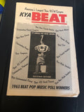 ULTRA RARE 1966 BEATLES Dylan KYA Radio NEWSPAPER San Francisco 1st POP Awards0