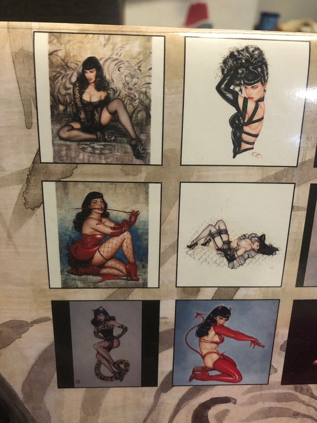 vintage BETTIE PAGE PINUP CALENDAR 2004 OLIVIA SEALED Seductive Talent4