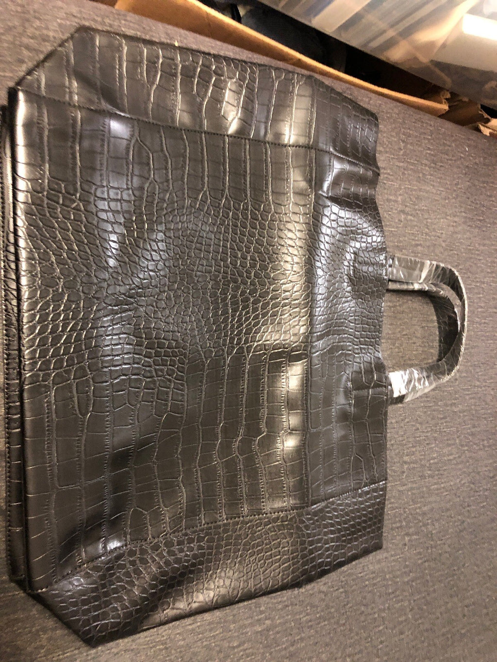 Verge Creative Group Vegan Snakeskin Tote Bag1