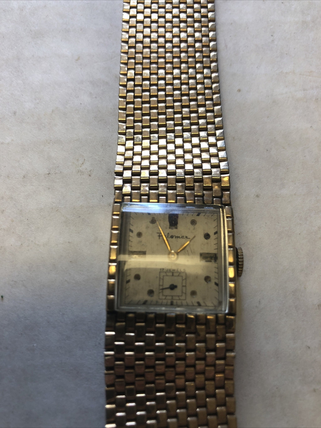 Vintage Palomar 17Jewels Men's Watch 1/20 12K GF Not Running- For Parts2