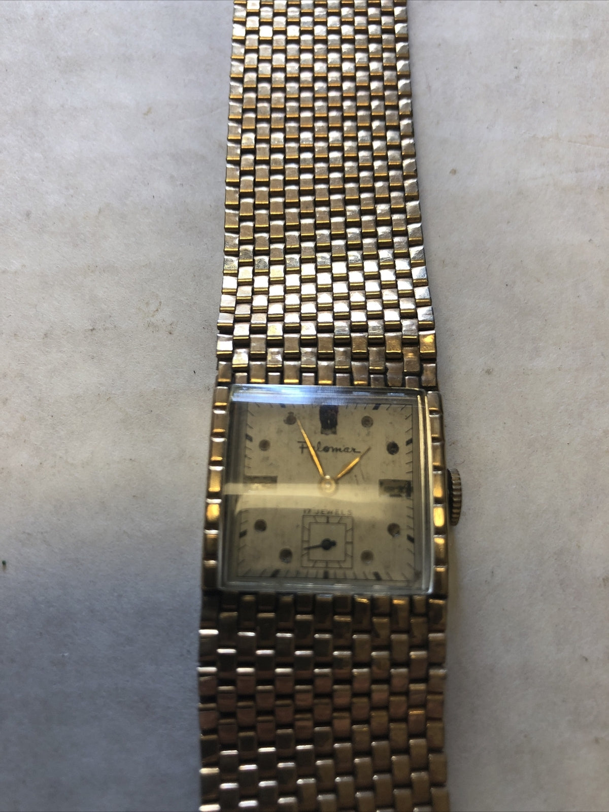 Vintage Palomar 17Jewels Men's Watch 1/20 12K GF Not Running- For Parts2