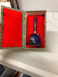 Vintage Chinese Cloisonné Bell ~ 4.5 inches tall~ Beautiful Sound0
