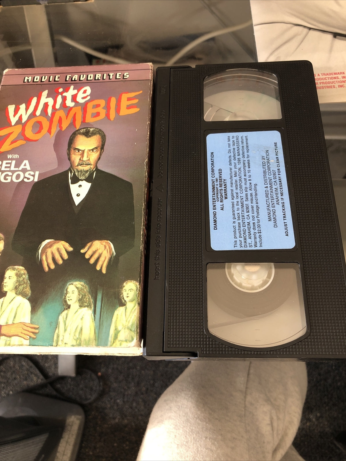 White Zombie Bela Lugosi Black & White VHS2