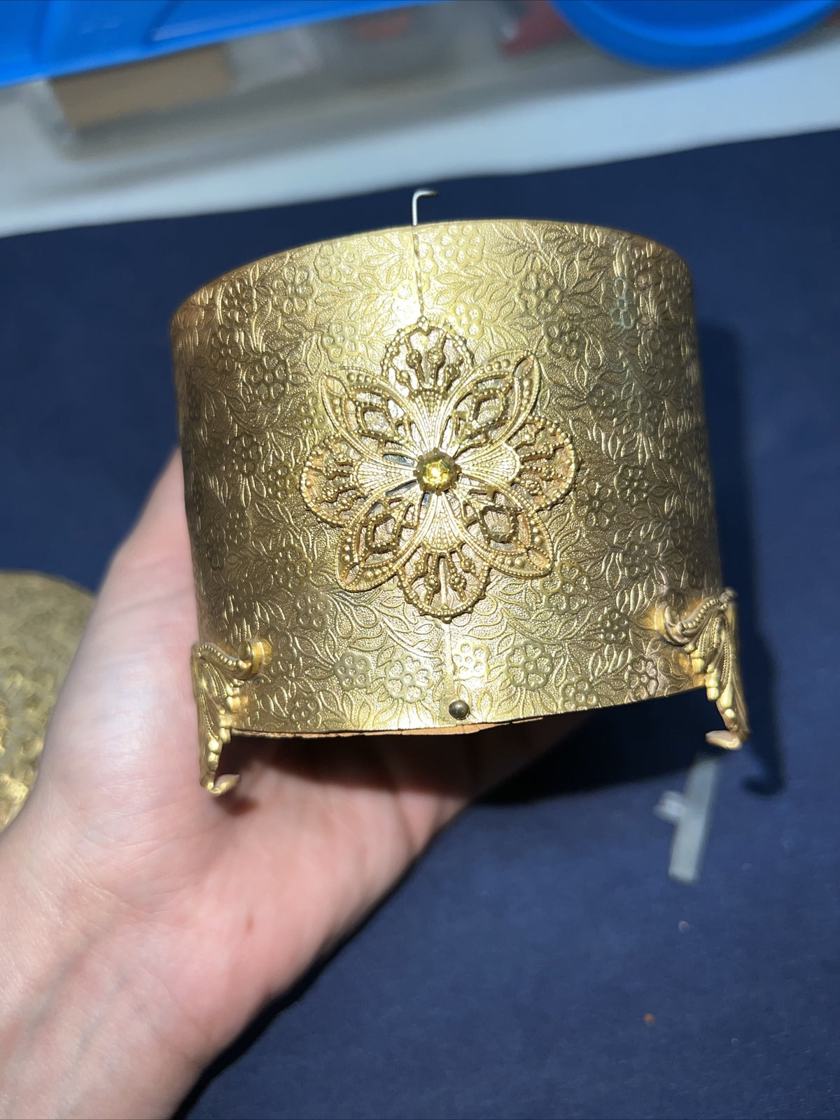 Beautiful Vintage Unique Musical Jewlry / Ring Box With Mirror Music Repair3