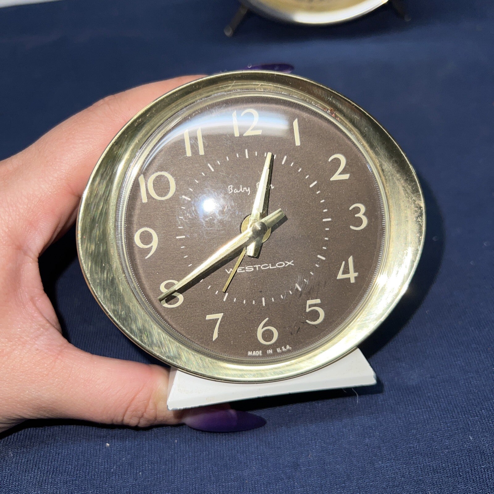 Beautiful Vintage Westclox “Baby Ben” Clocks Nickel plated ? alarm clocks1