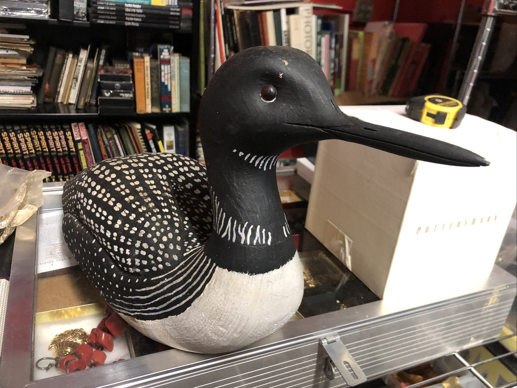 Vintage Carving of a Wood Duck signed river Jim Washington 20” x 6” x 5”0