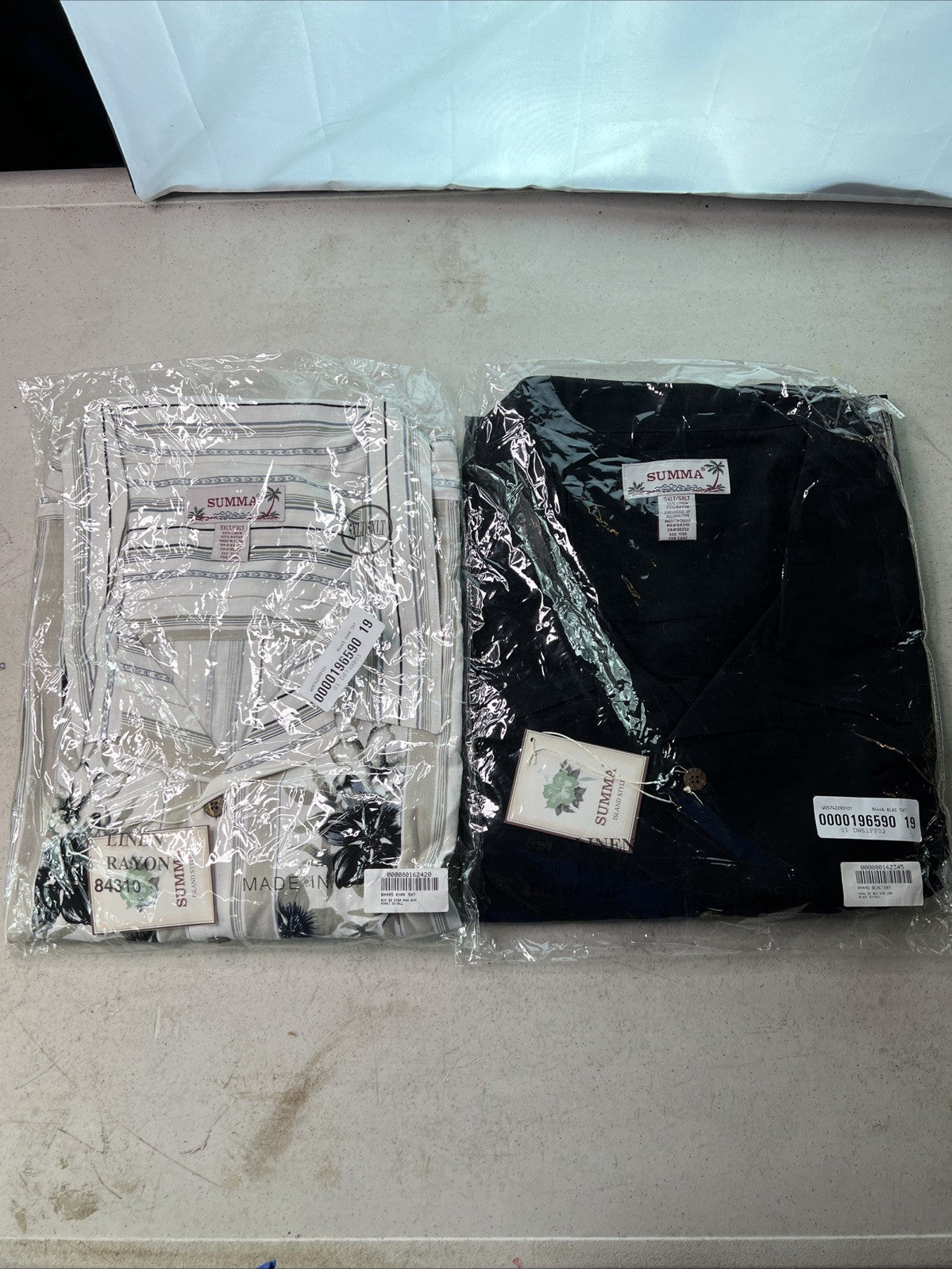 Summa Men’s Cotton Button Up Shirts 5XL Large Lot Of 20