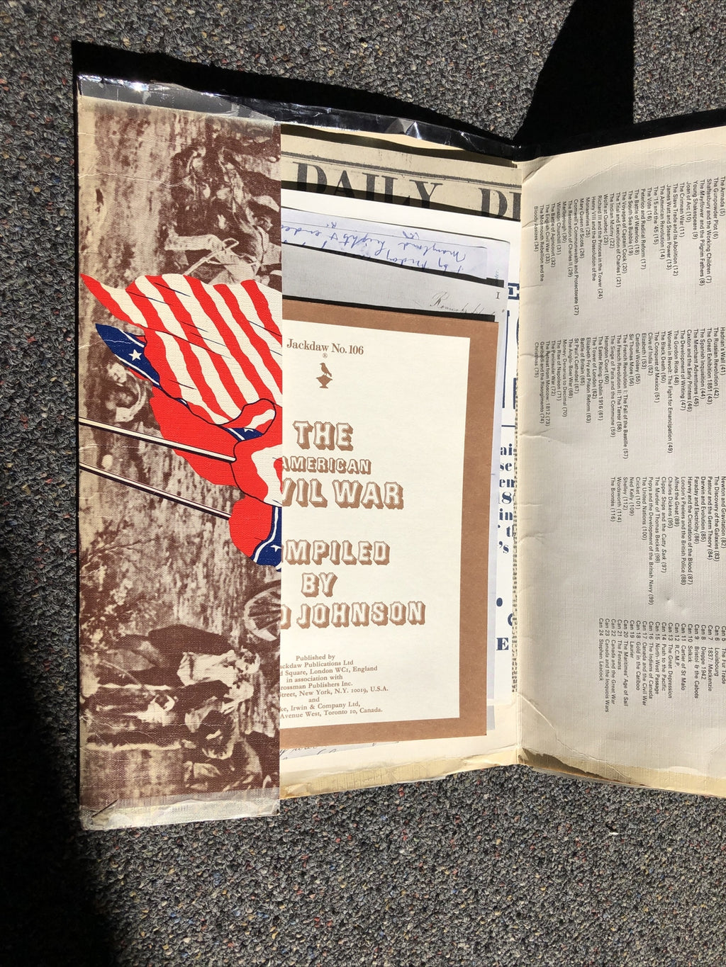 The Civil War Jackdaw No. 106 Complied By David Johnson10
