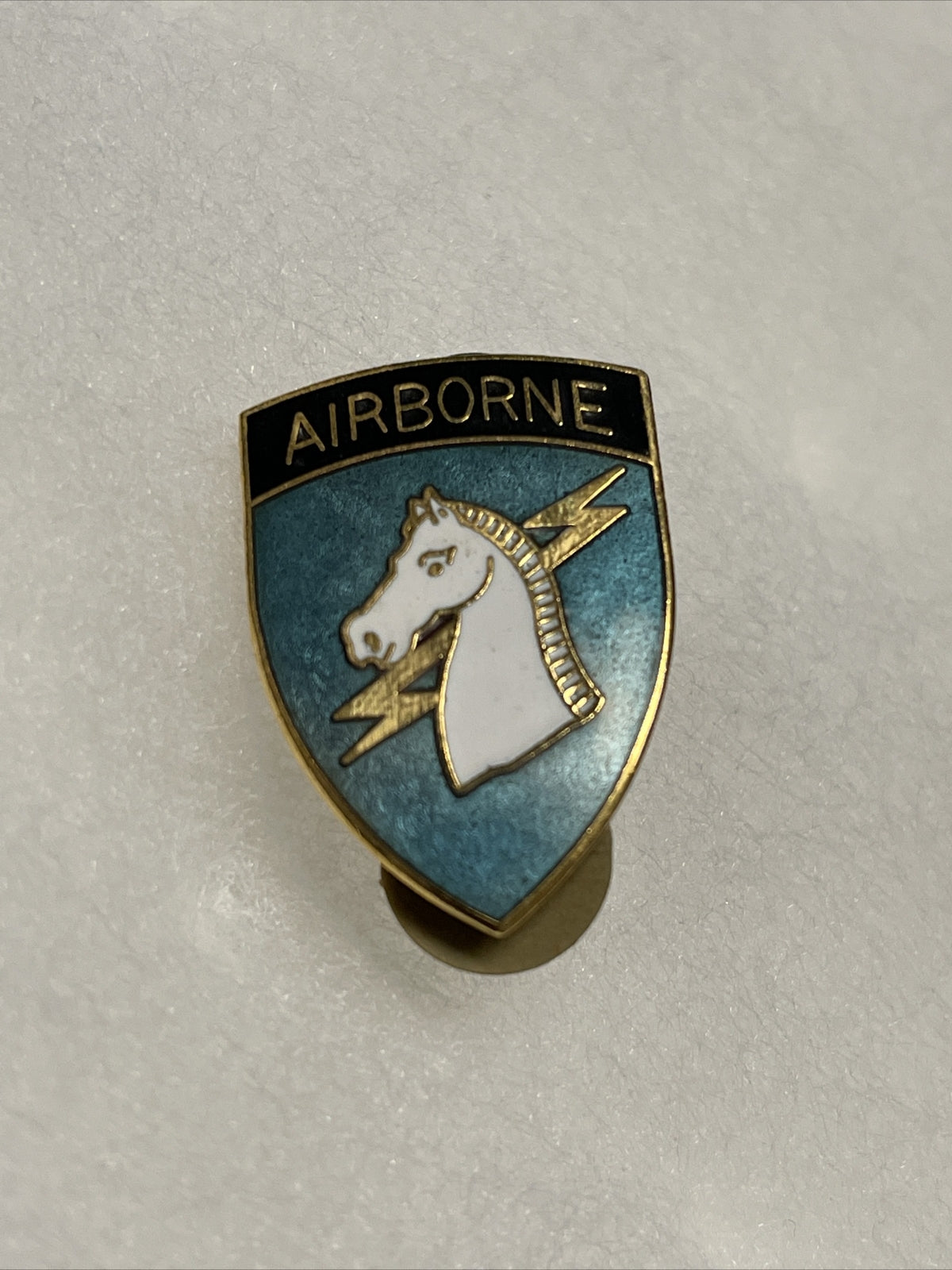 Vintage Army Airborne Enameled Hat Pin  1.25”0