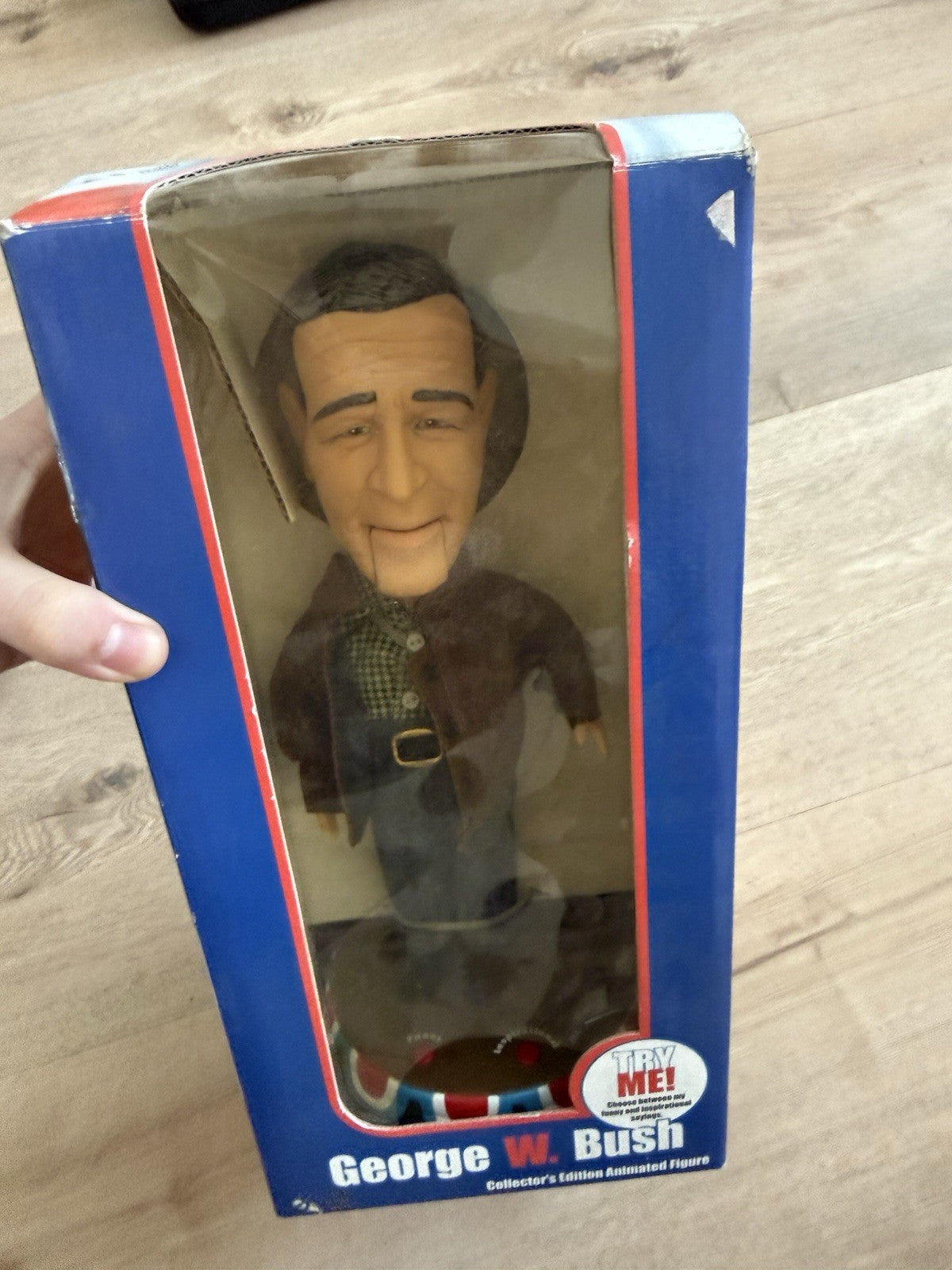 Vintage 2003 George w bush collector edition talking animated figurine gift4