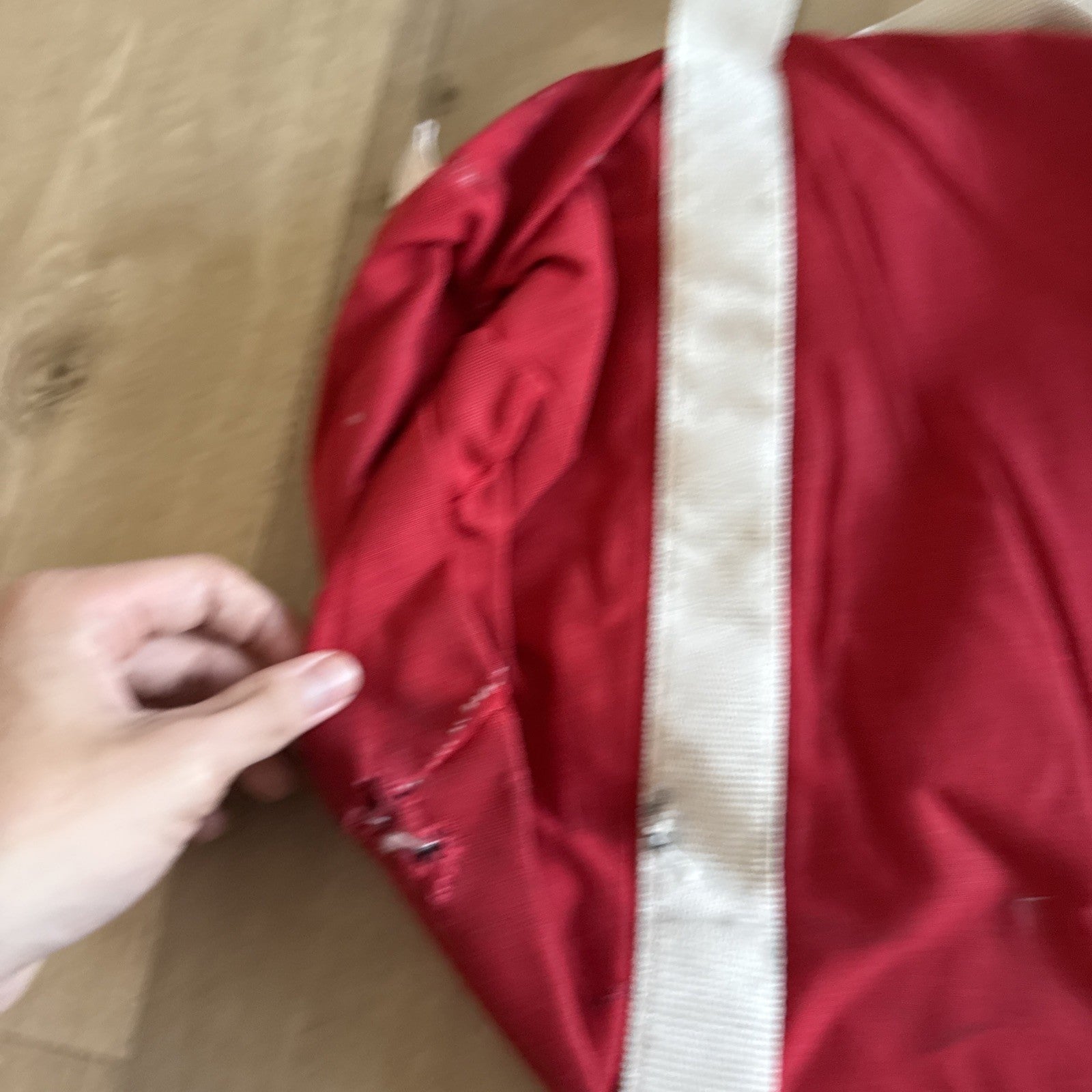 Vintage Lodi Flames Duffle Bag Red Canvas Gym Bag Lodi High School CA Retro4