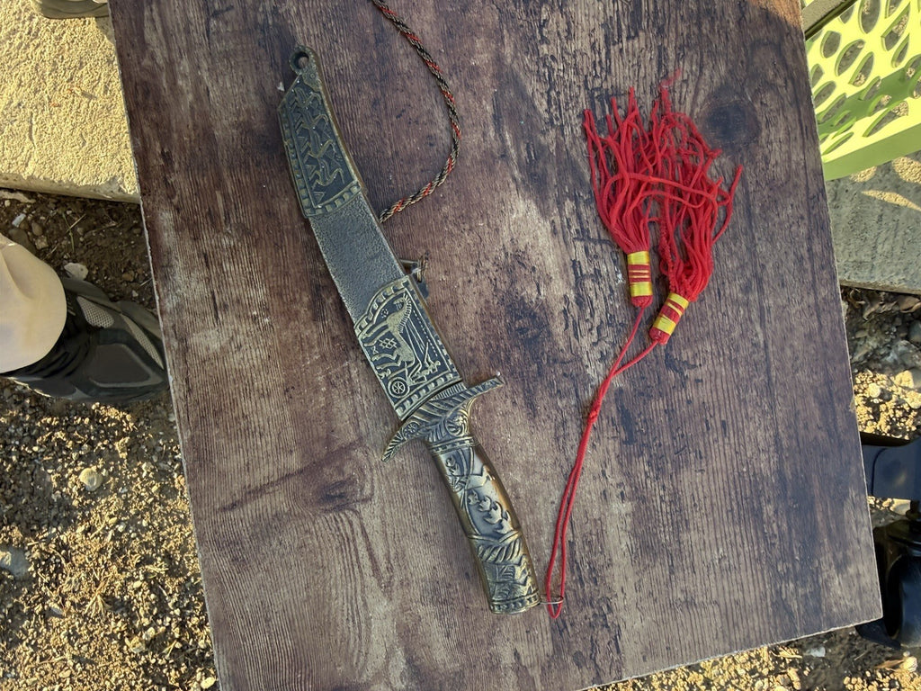 Rare Asian Style Metal Cased Knife Dagger3