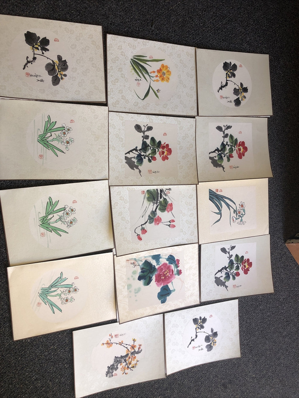 Vintage Japanese Woodblock Prints Lot Of 150