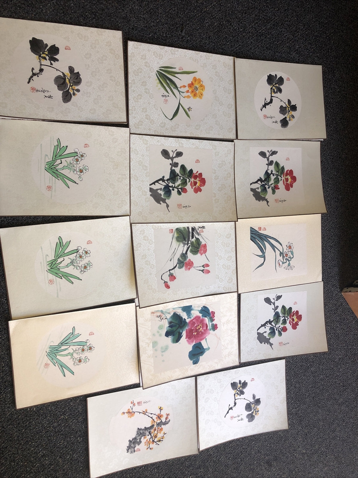Vintage Japanese Woodblock Prints Lot Of 150