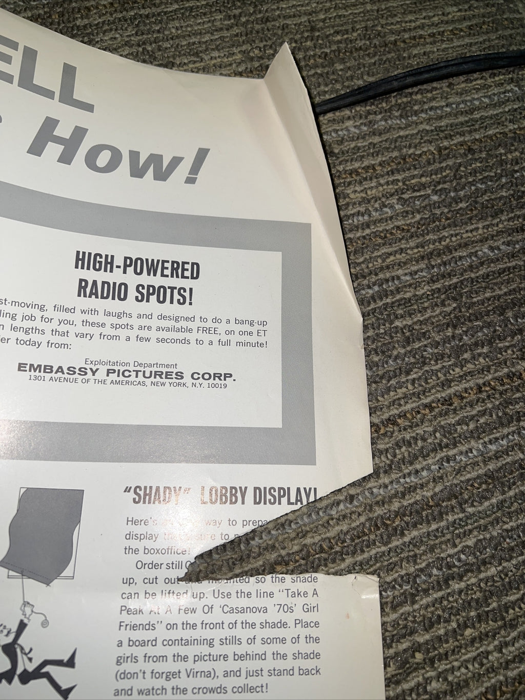 Too Late Blues , Casanova ‘70 , Vintage Film Merchandising Showmanship Manuals 211