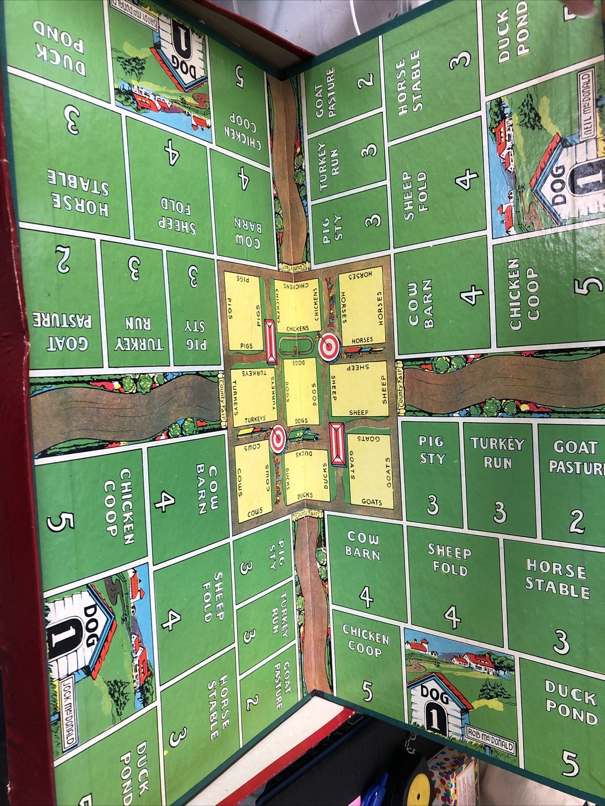 Vintage MacDonald’s Farm Board Game 1948 3