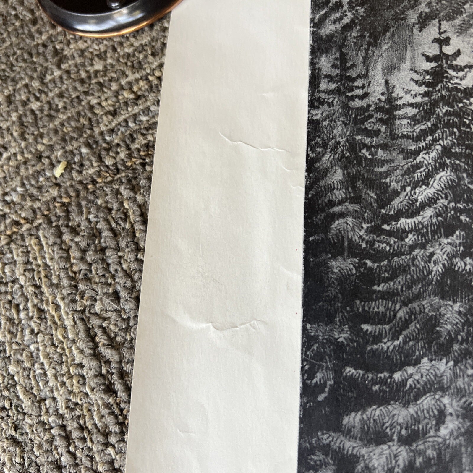 Vintage Yosemite Valley “The Bridal Veil” Fall  Black and White Poster 3