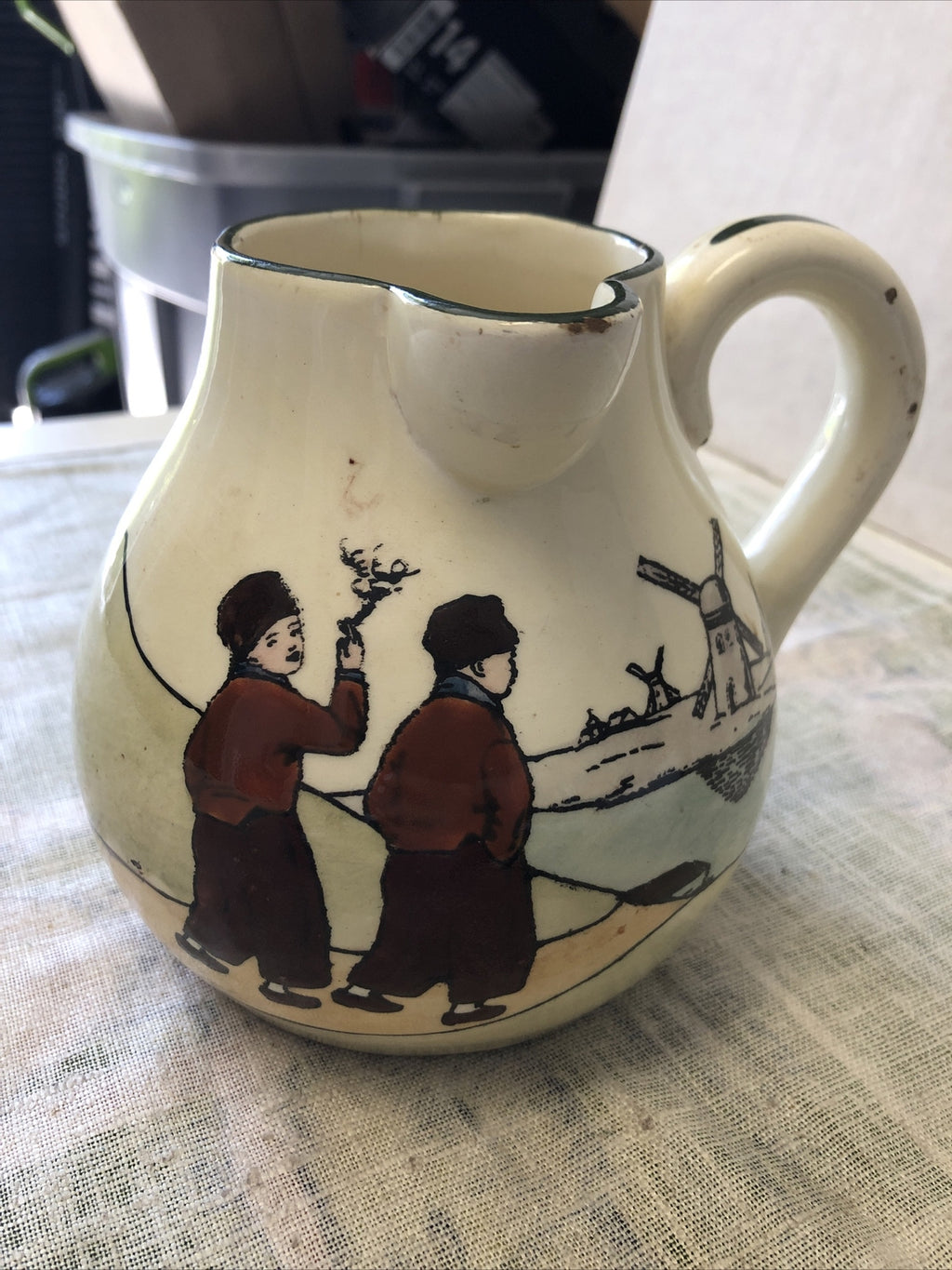 Vintage Haag Creamer Pitcher Made in Austria 5”x6”3