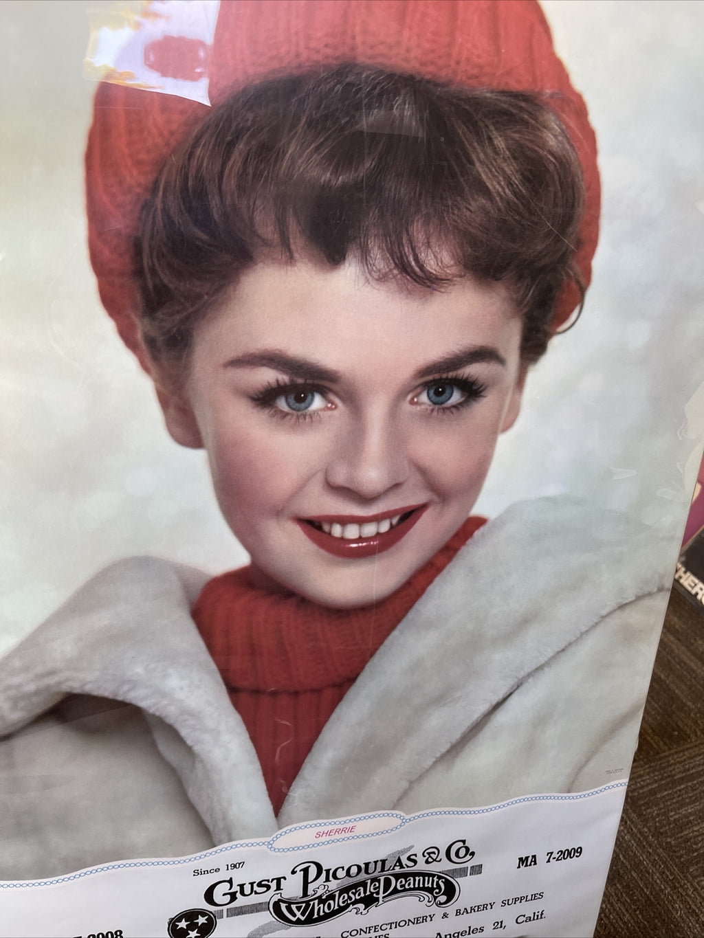 Rare VTG Gust Picoulas Wholesale Peanuts 1962 Calendar Los Angeles Pin Up1