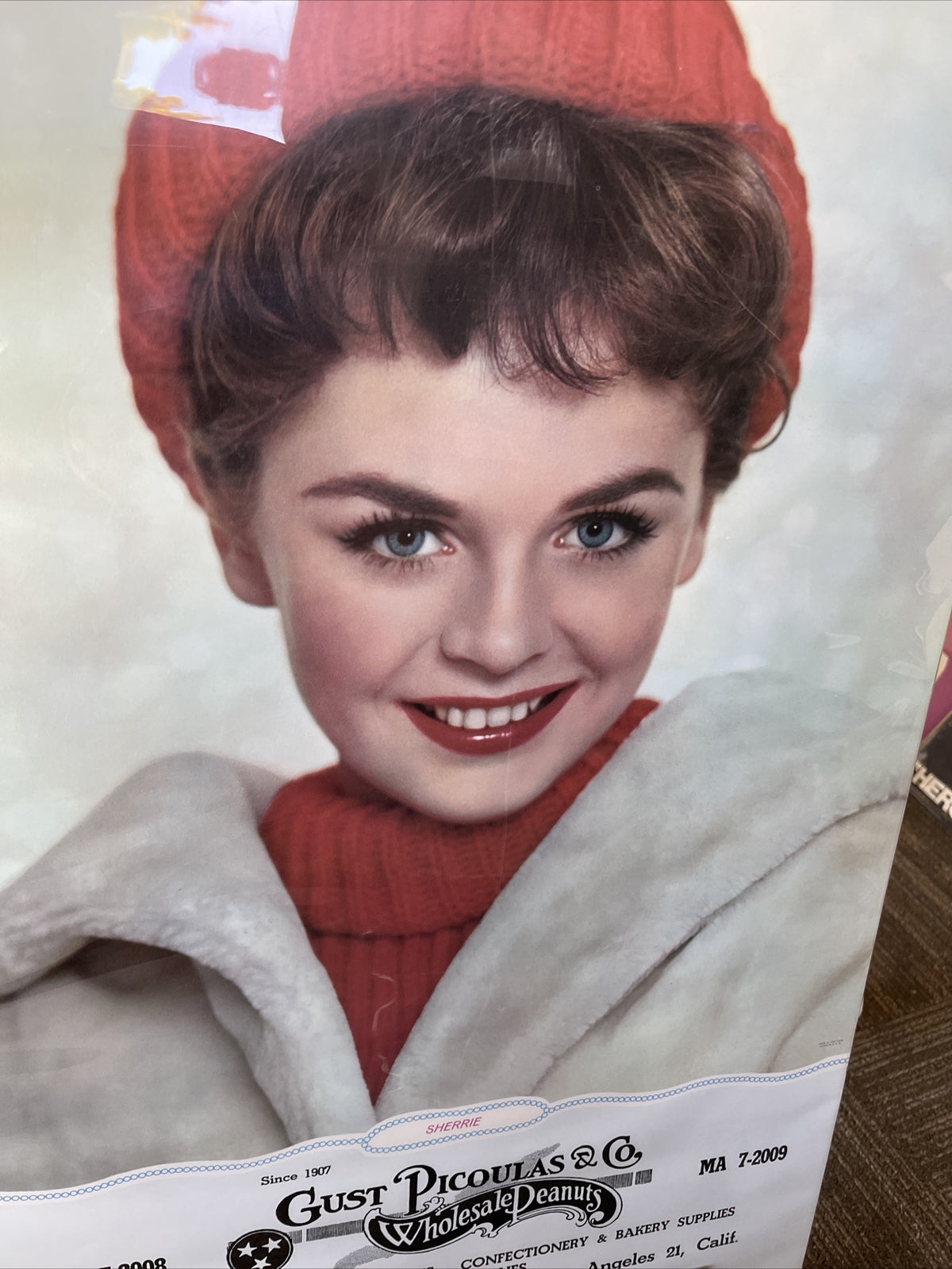 Rare VTG Gust Picoulas Wholesale Peanuts 1962 Calendar Los Angeles Pin Up1