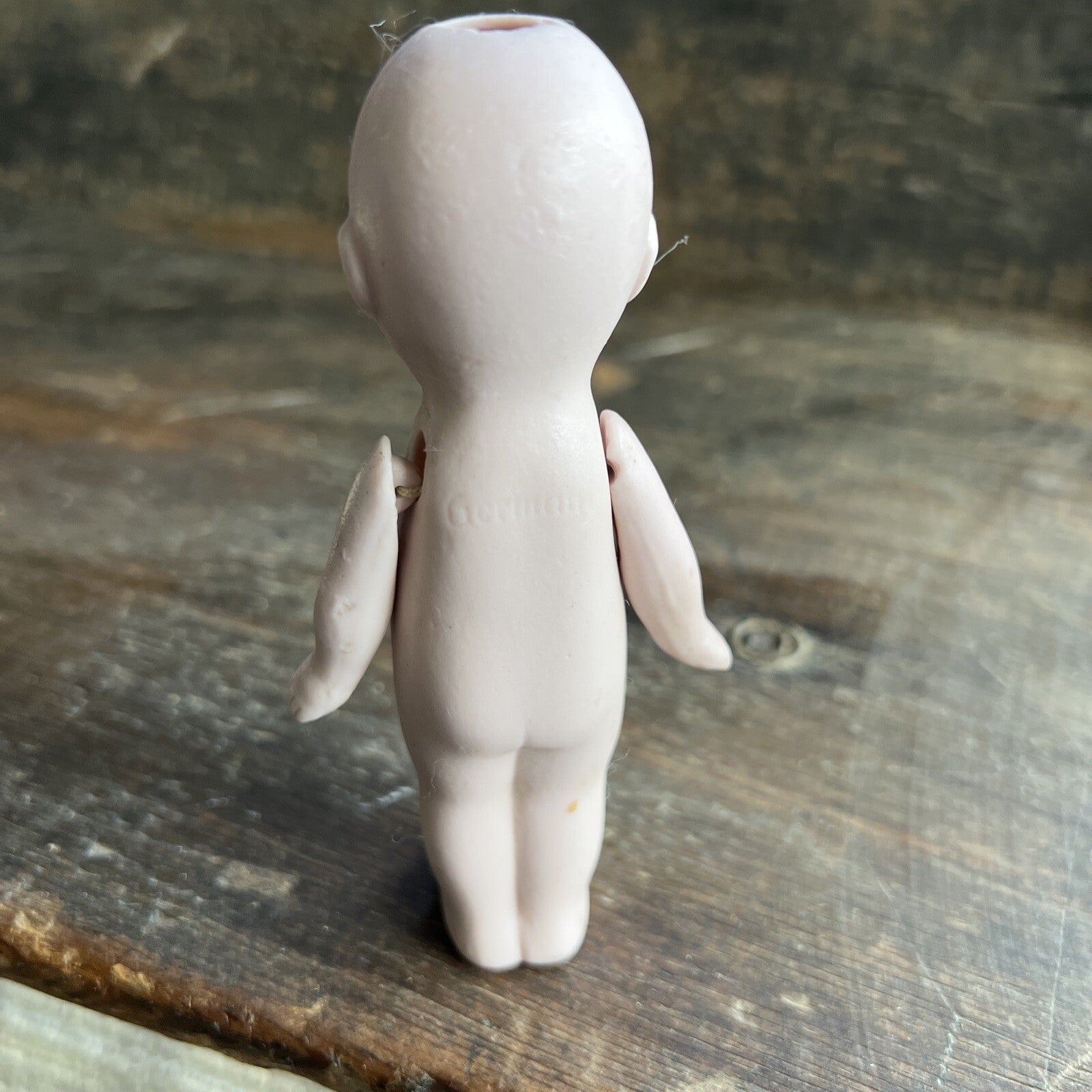 5.5” Vintage Baby in Blanket Side Glance Bisque Painted Face Doll9