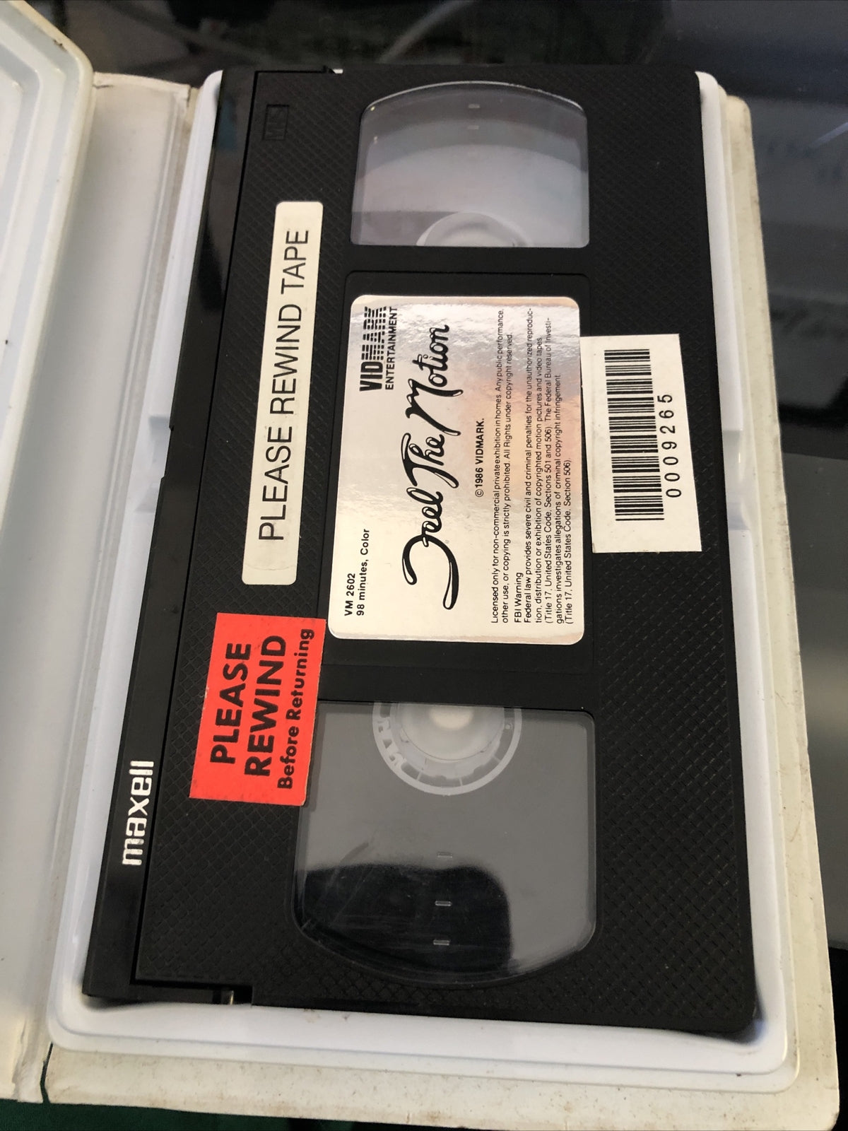Feel the Motion VHS Comedy Vidmark Video 1986  Clamshell Kelling Falco1