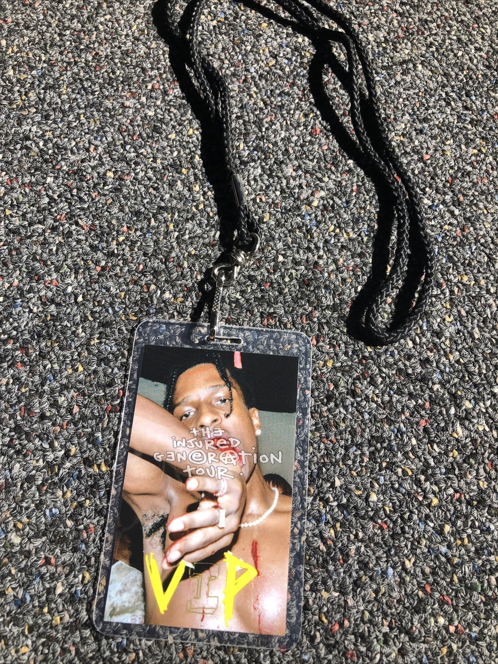 RARE ASAP ROCKY The Injured Generation Tour VIP Backstage Pass0