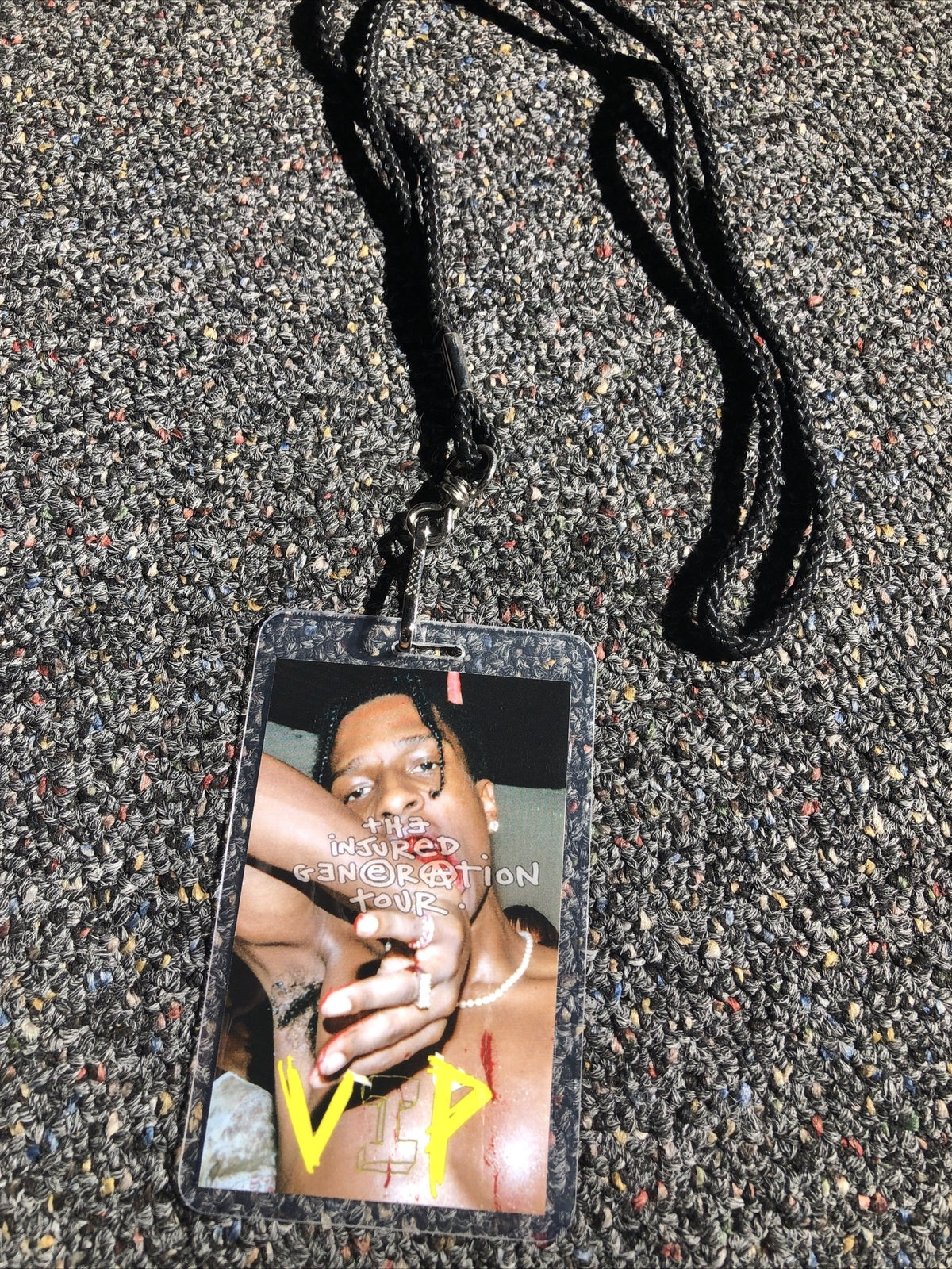 RARE ASAP ROCKY The Injured Generation Tour VIP Backstage Pass0