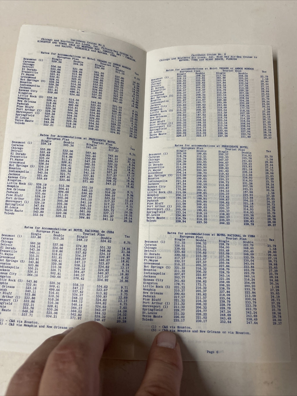 C&S Caribbean April 1950 AIRLINE TIMETABLE SCHEDULE Brochure flight cover1