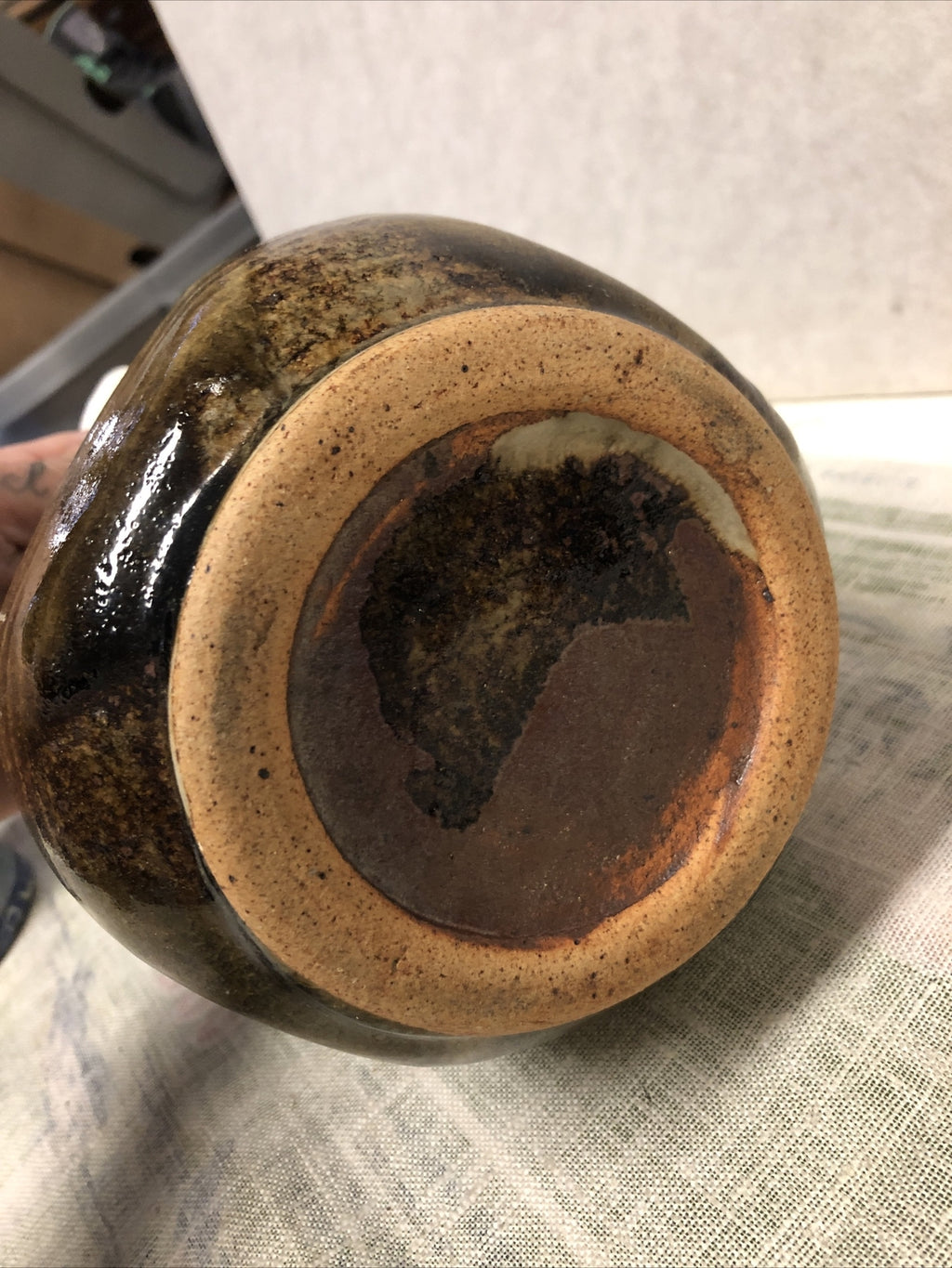 Vintage Pottery Vase Flower Pot 5.5”x4.5”4