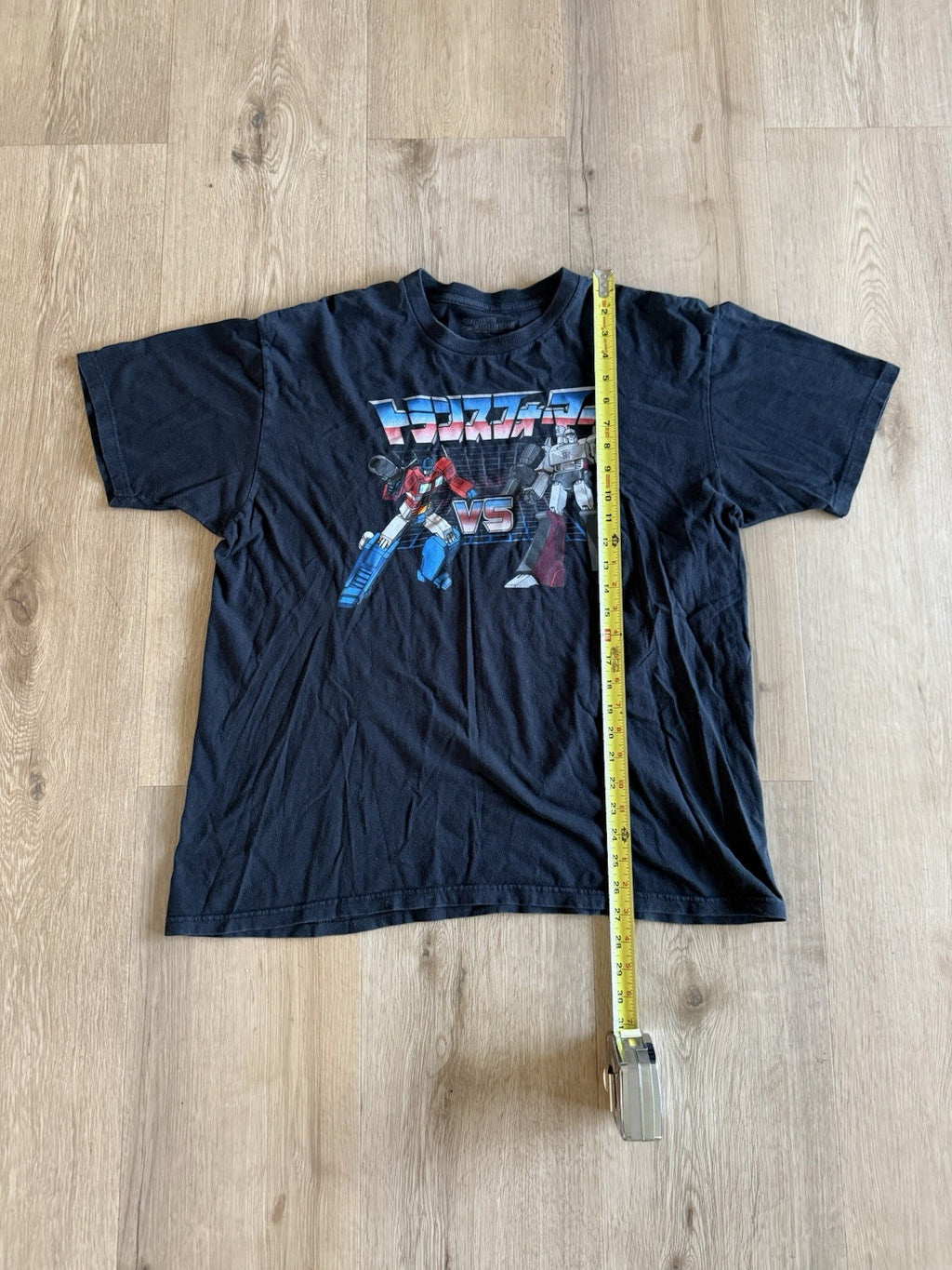 2009 Transformers Optimus vs Megatron Japanese letters shirt XL3