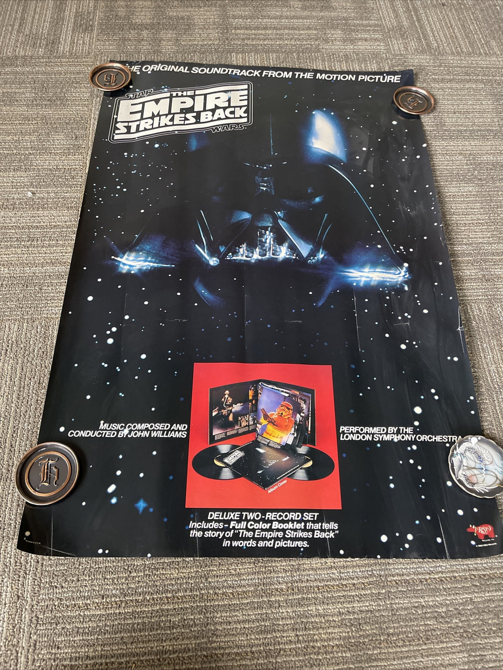 Star Wars ESB Original Soundtrack 1980 Vinyl LP Record Store Promo Poster0