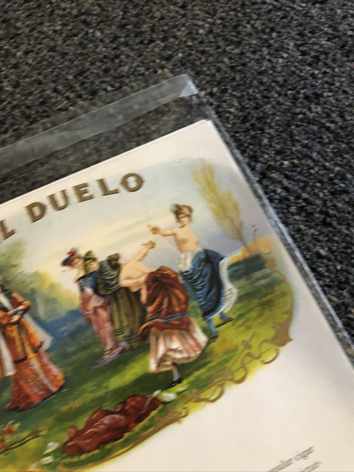 VINTAGE CIGAR BOX LABEL SAMPLE ART LONE QUEEN,EL DUELO,YALE HARVARD PRINCETON3