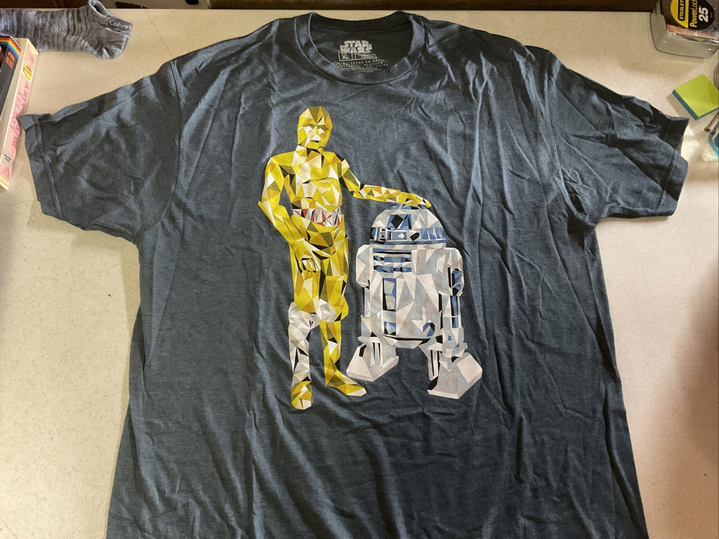 Star Wars Mens R2D2 C-3PO T Shirt Size Xl0