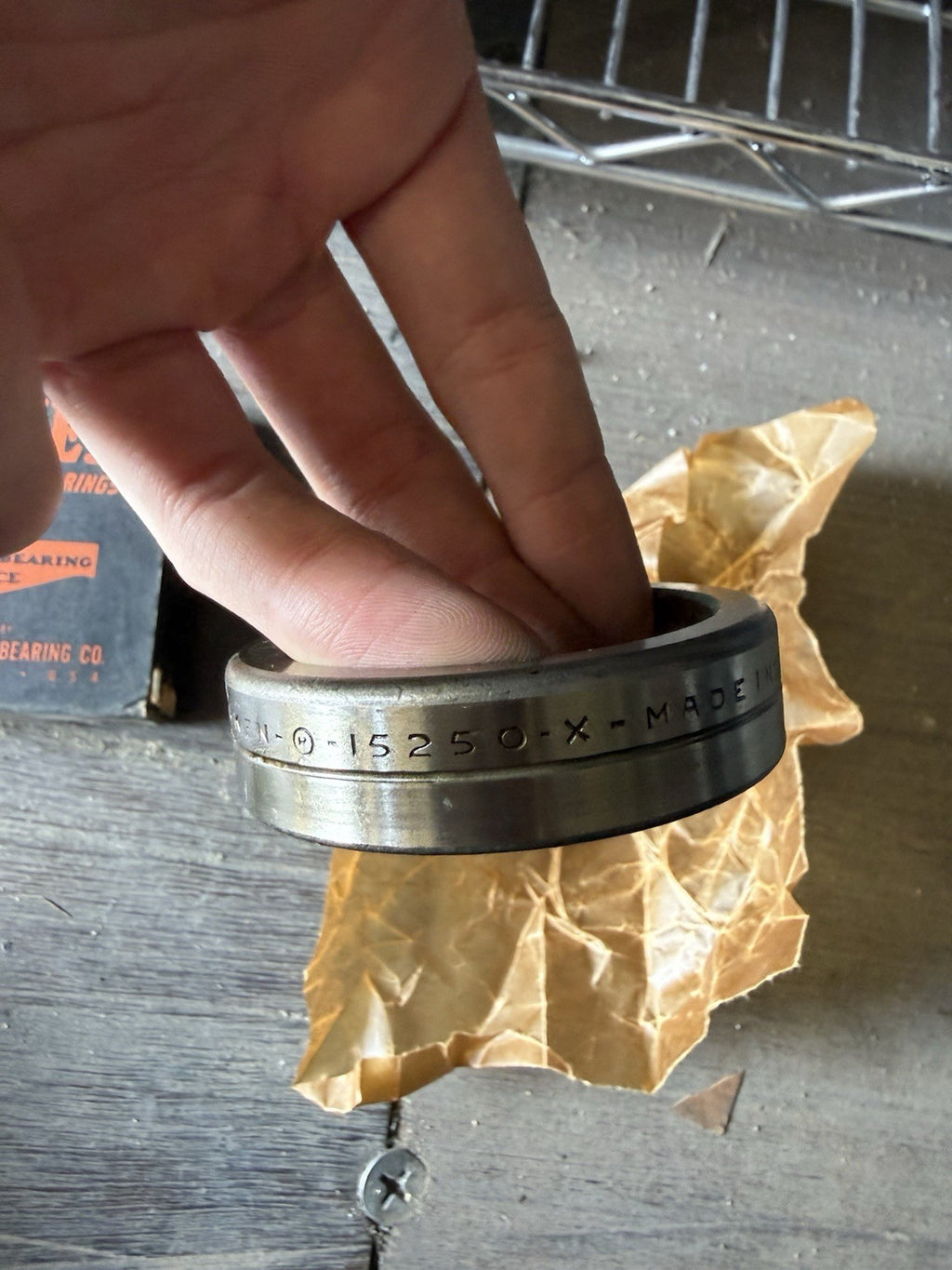 NEW Timken 15250-X Tapered Roller Bearing Cup NOS Made in USA 15250X Cup5