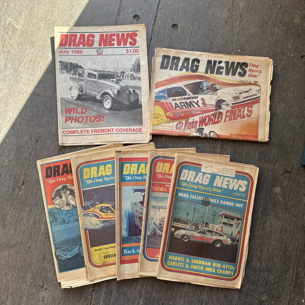 Vintage Drag News Magazine 1977 & 1988Volume 23 Drag Racing NHRA Don Garlits Lot0