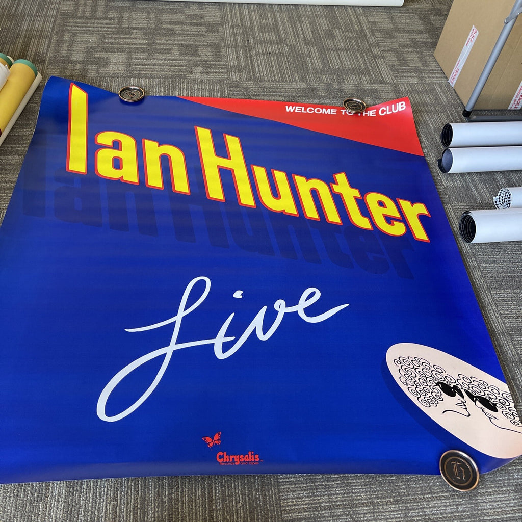RARE Ian Hunter Live LP Record store Promo Subway Poster #48 48” 1980s Chrysalis0