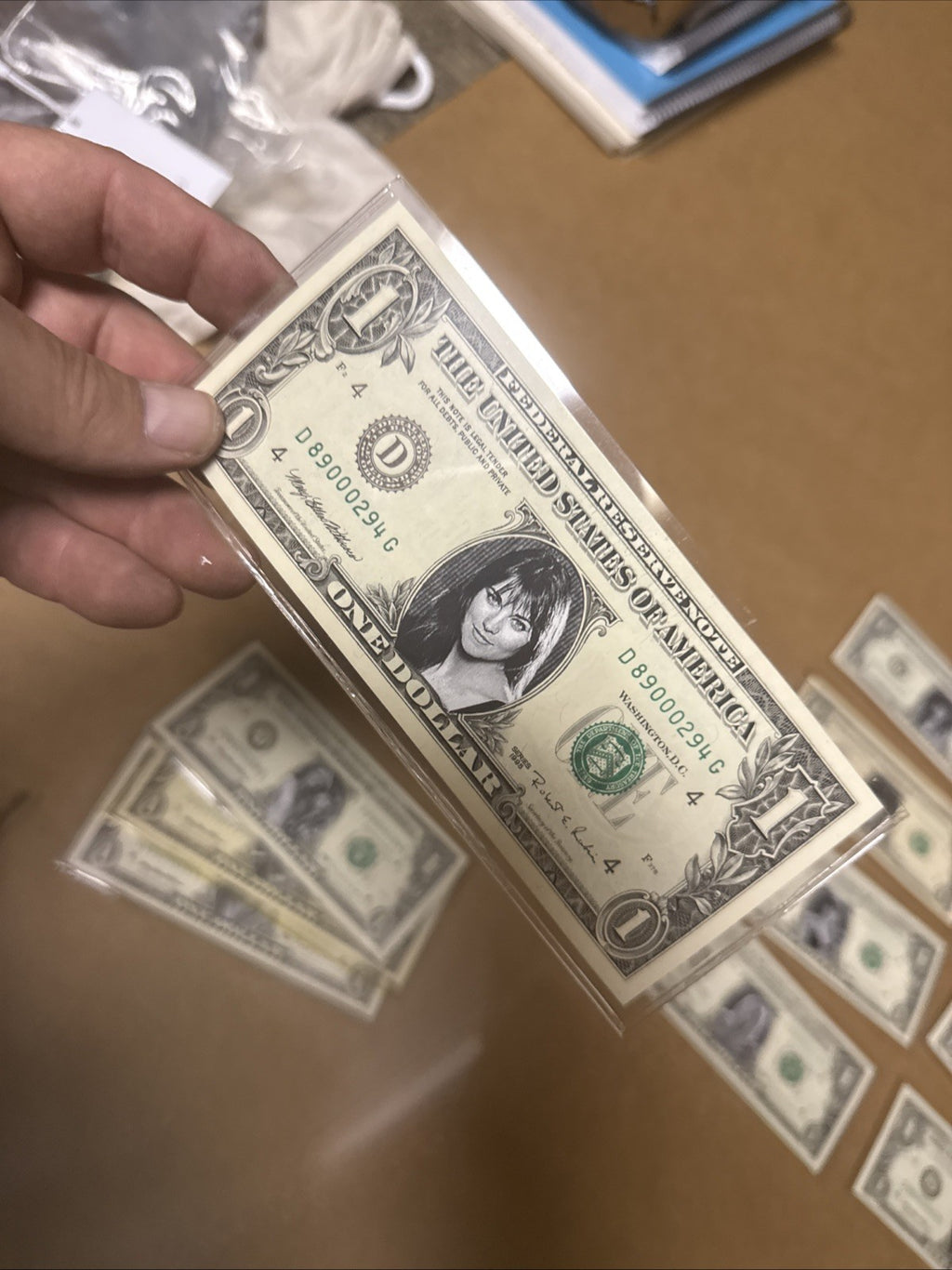 SUPER RARE XENA (LUCY LAWLESS) REAL ONE DOLLAR BILL FROM 1995 Lot Of 114