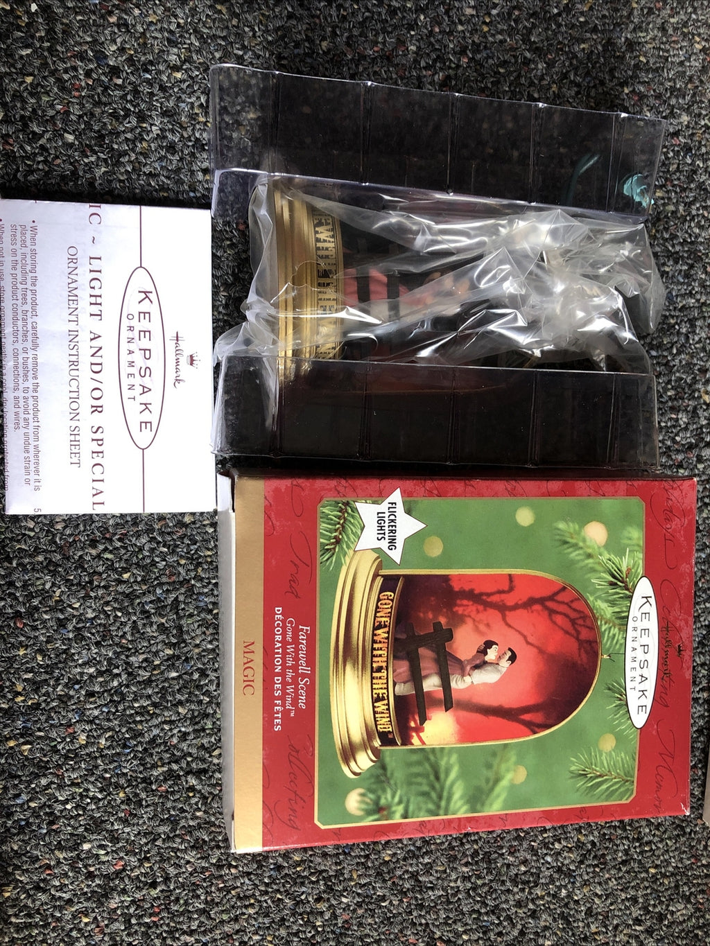 Hallmark Keepsake Ornament Gone With the Wind Farewell Scene Flickering Lights0