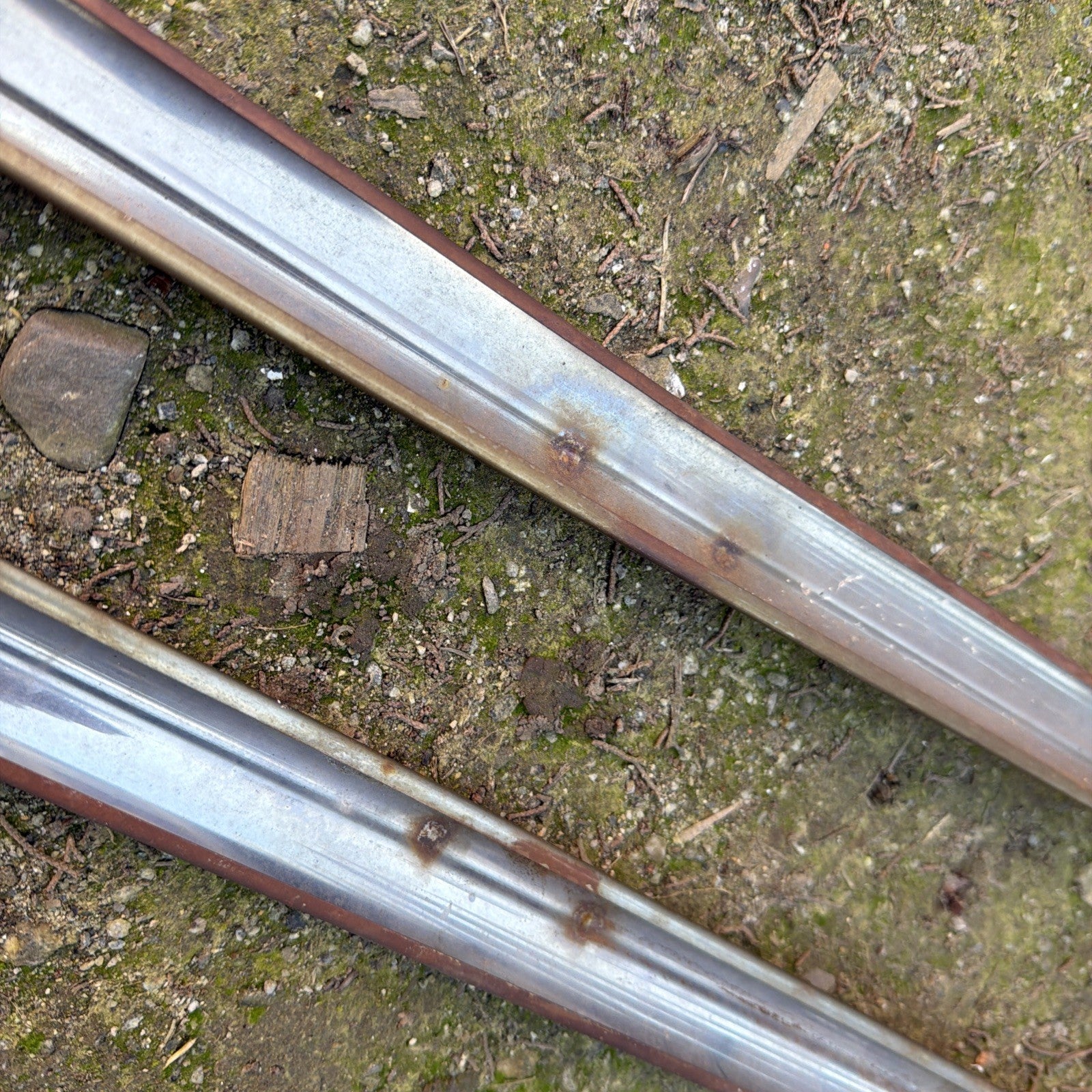 1948  DODGE 4-DOOR SEDAN DRIVER HOOD  MOLDING TRIM,  ORIGINAL PART11