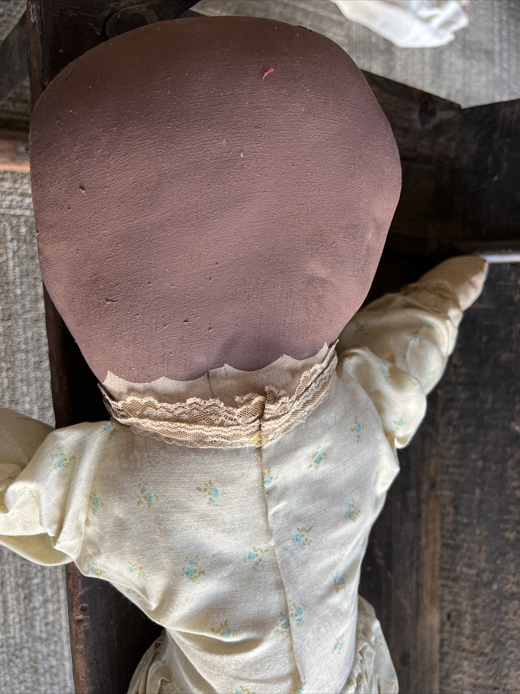 28” Vintage Cloth Doll  Painted Face Unidentified Maker4