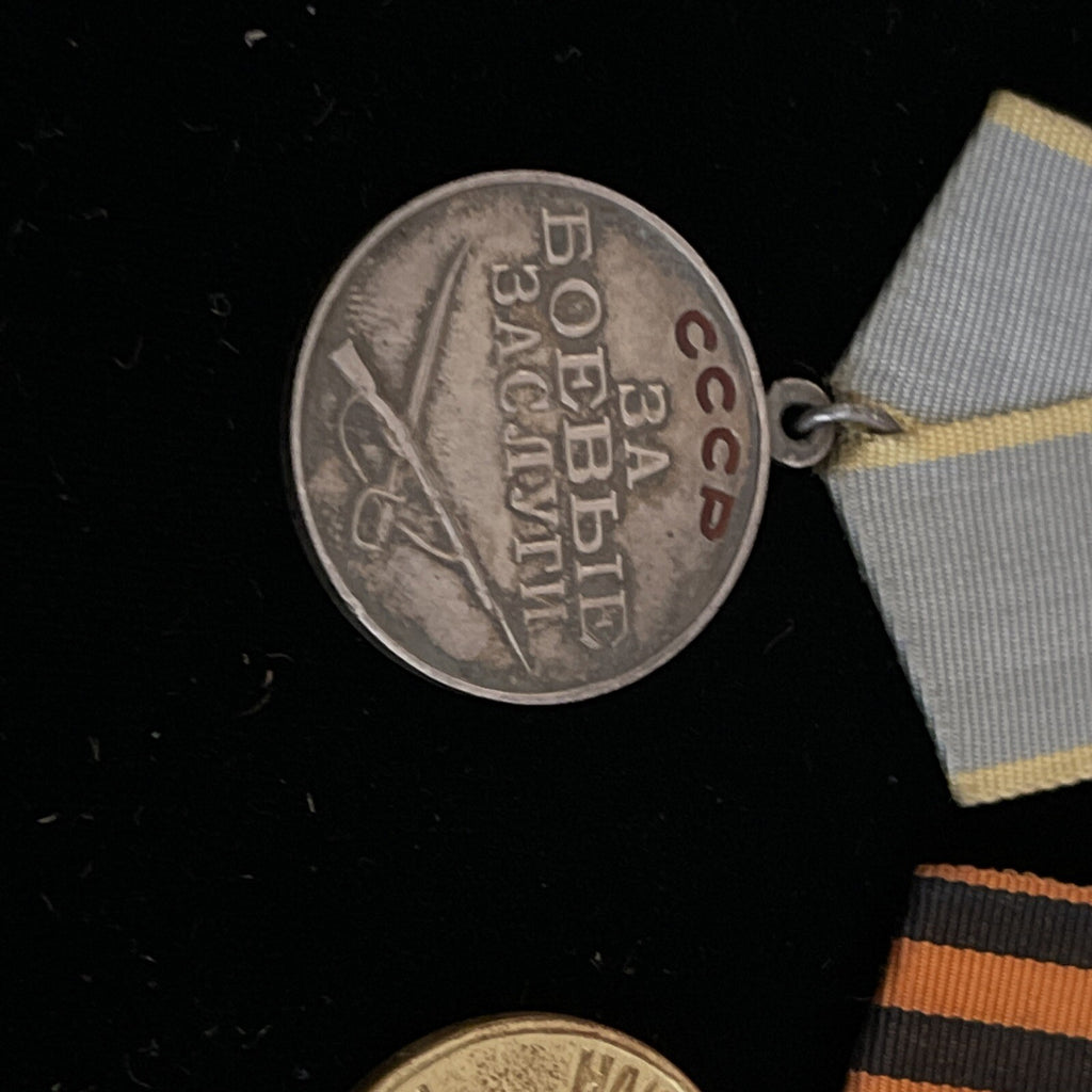Soviet MEDAL Lot for COMBAT SERVICE  Branch Qualification Badge Army Merit WW21