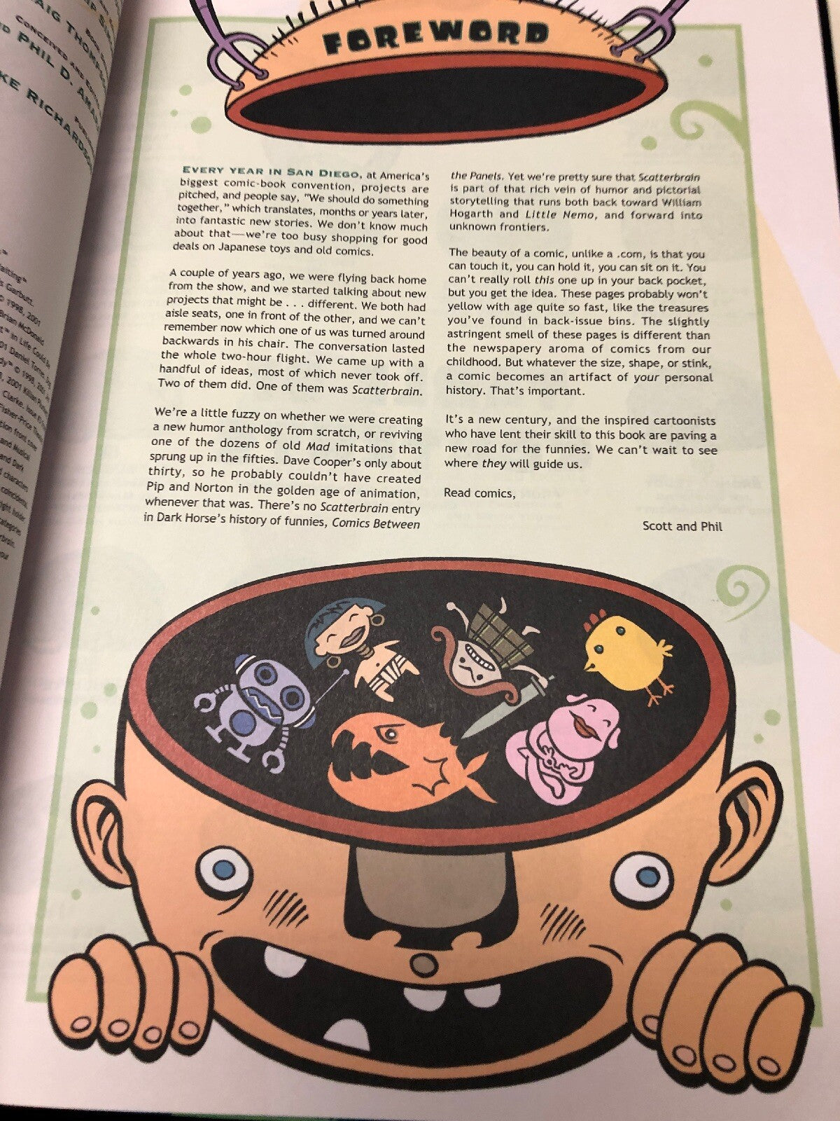 Scatterbrain By Clegg, Mignola, Aragones, Woodring, Park House, Young, And More1