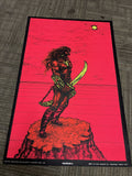 #148 1969 First Printing WARRIOR II BlackLight Black Light Poster 19690