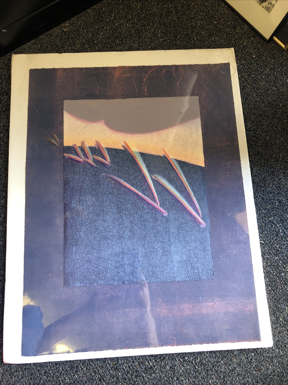 Vintage SF/NY Artist JAMES KELLEY Signed Abstract Lithograph Original Art 22x17”0