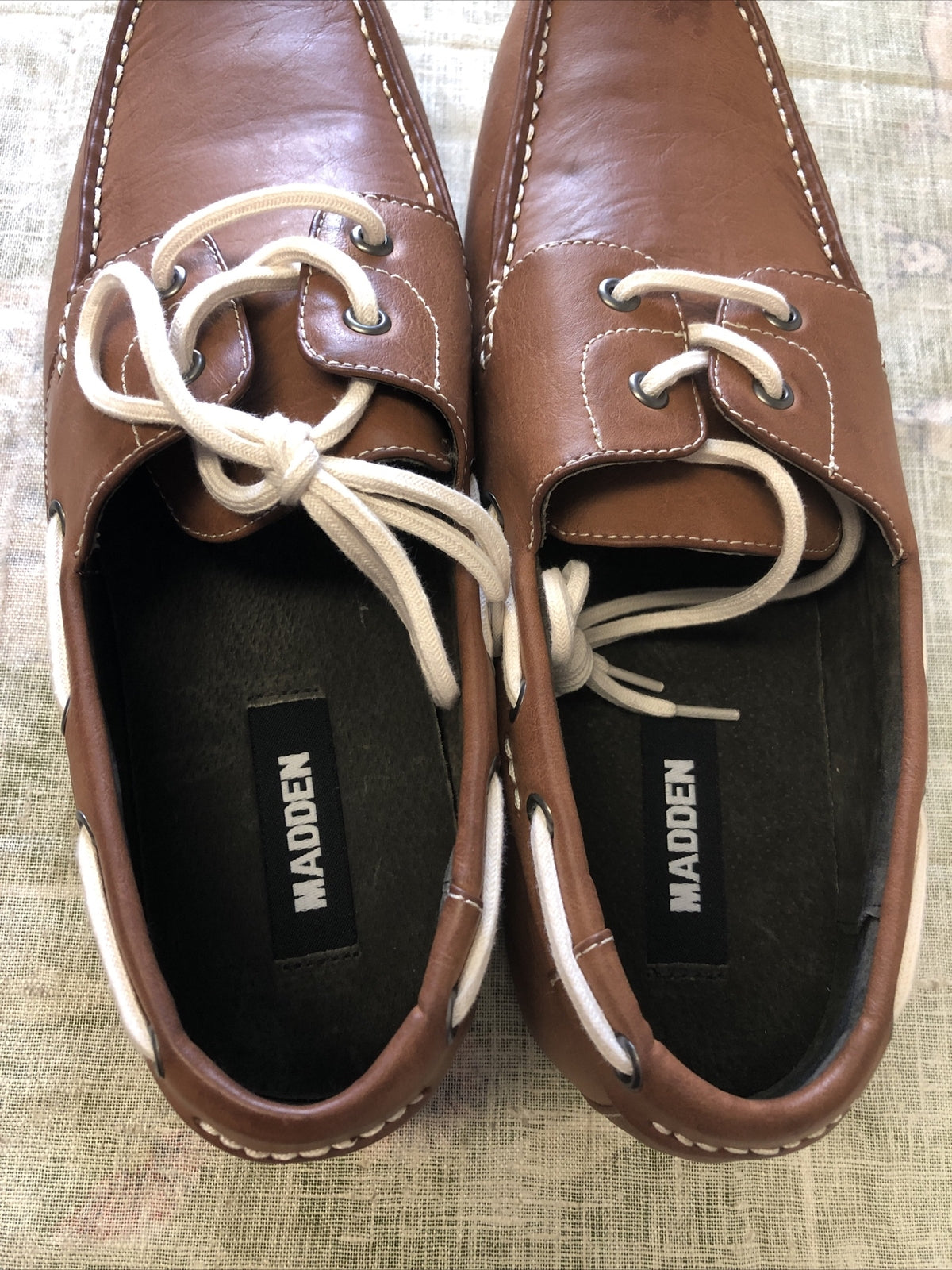 Steve Madden M-Geddy-748 Tan Boat Shoes Loafers Size 13D5
