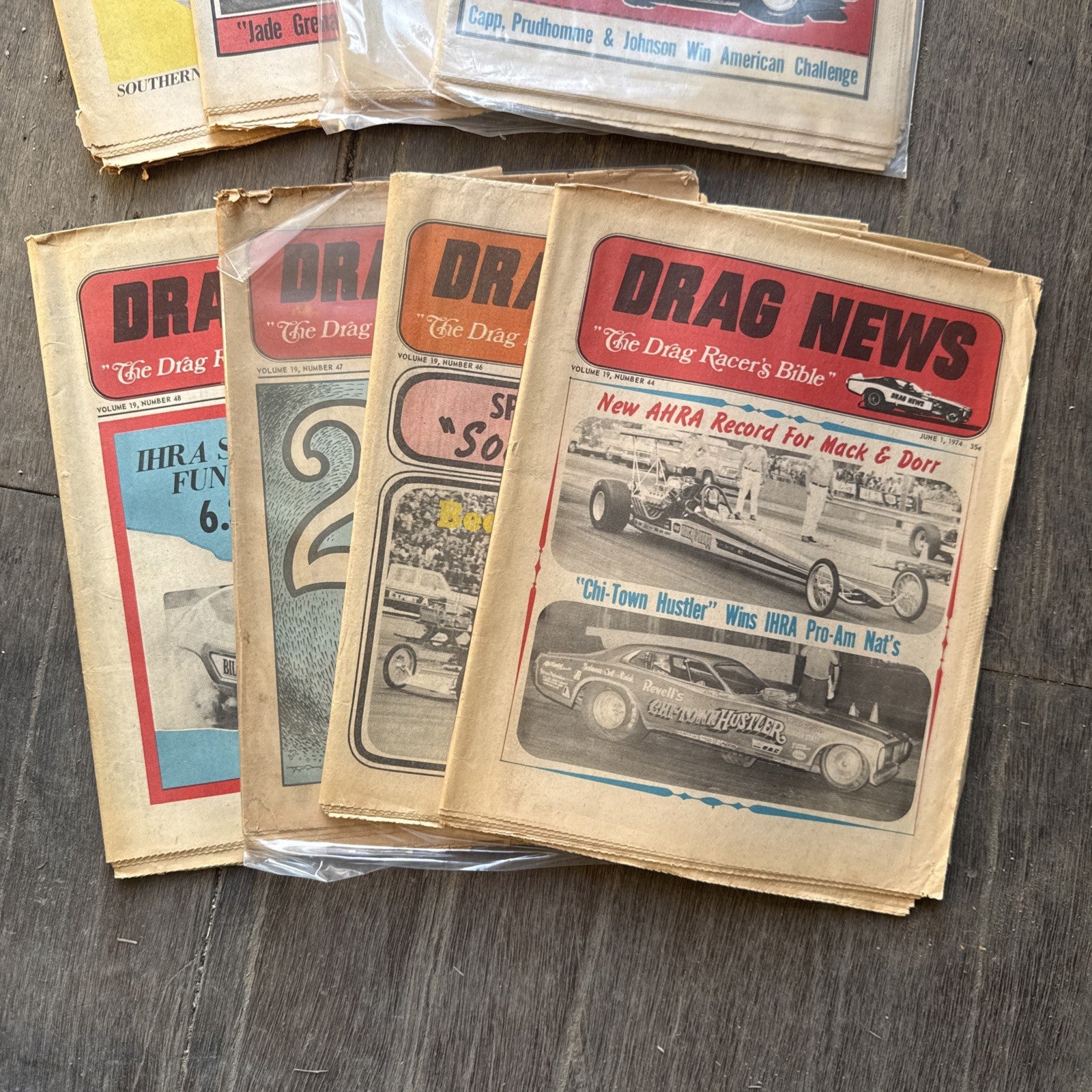 Vintage Drag News Magazine 1974 Volume 19-20 Drag Racing NHRA Don Garlits Lot1